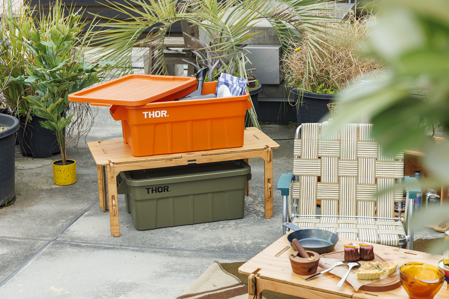 「THOR LARGE TOTE」遊び心を詰め込んで、積み重ねて、いつでもすぐソトに。