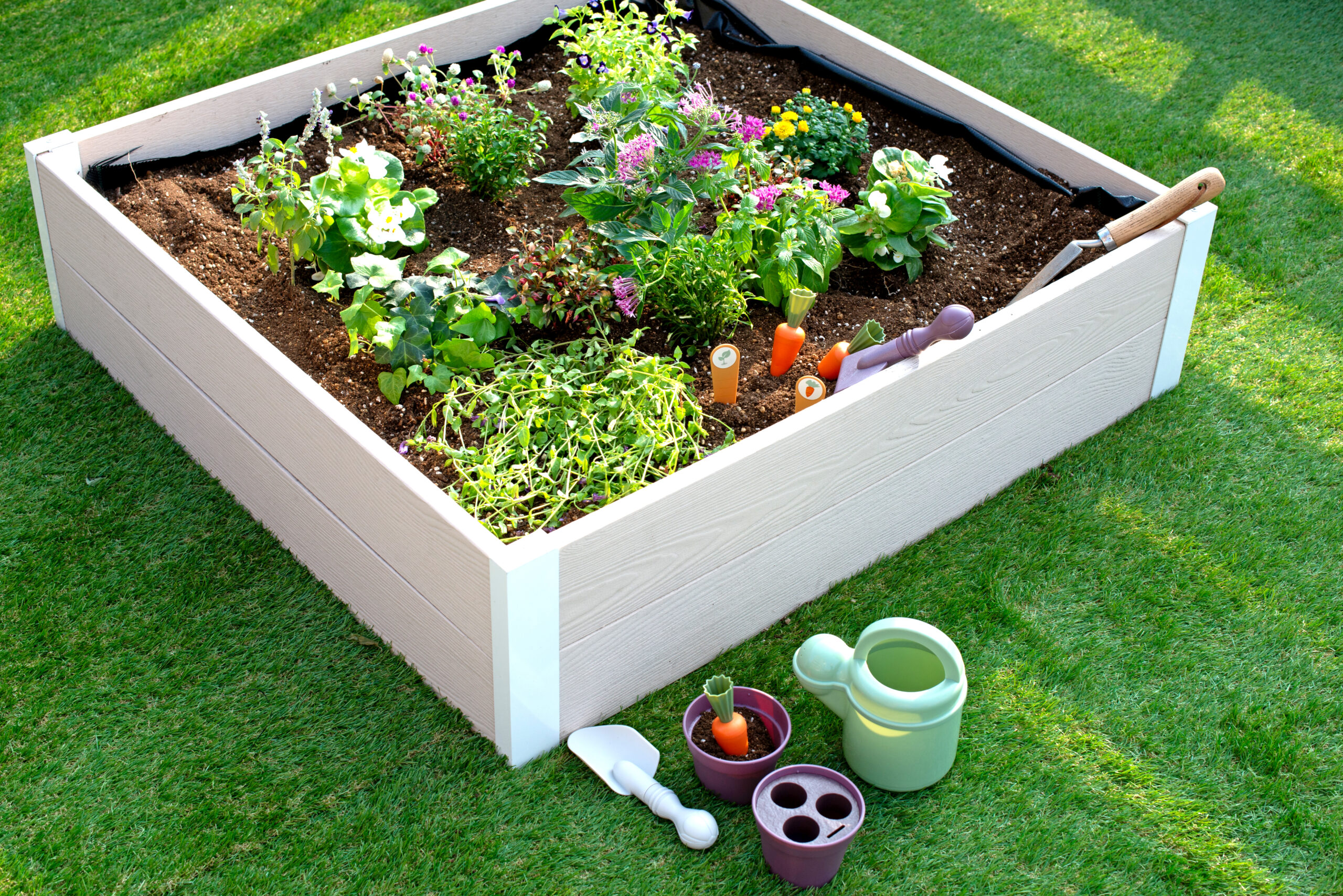 レイズドベッド、スタイリッシュ、ガーデニング、家庭菜園