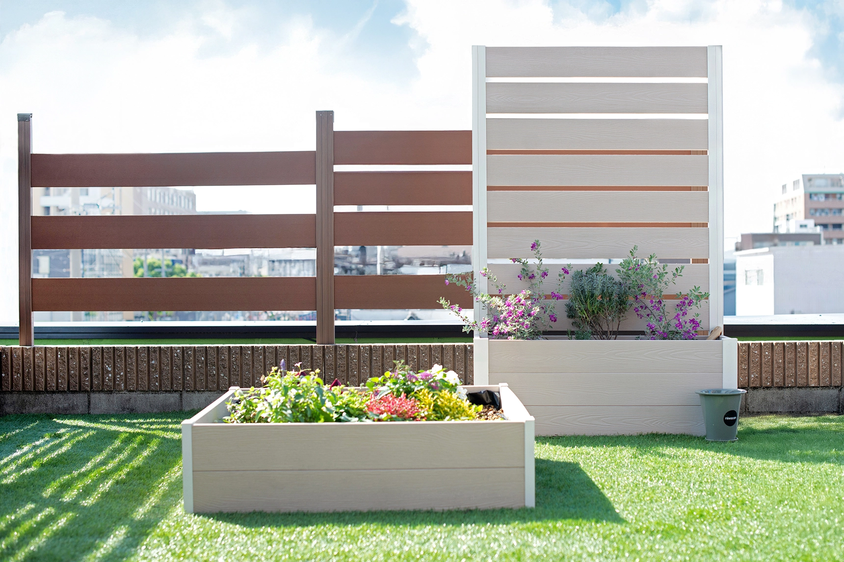 プランターフェンス,屋上ガーデン